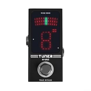 [ AND COMPACT DESIGN] Built with a sturdy metal casing, this for MINI pedal tuner is designed for both durability and portability, ideal for studio or on-the-go musicians. [HIGH ACCURACY TUNING] Featuring an advanced response tuning system with 5 sem...