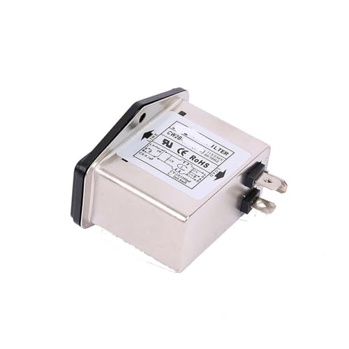 Filtro de potencia 220V CW2B-3A-T 004 con toma de interruptor y doble fusible