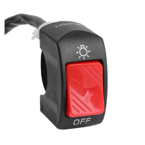 Interruptor motocicleta luz manillar moto universal para botón de encendido ATV 1