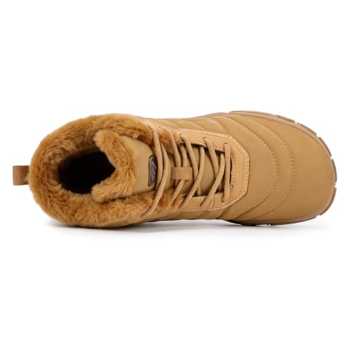 Image of Snow Boots for Women Winter Warm Fuzzy Non Slip Ankle Boots