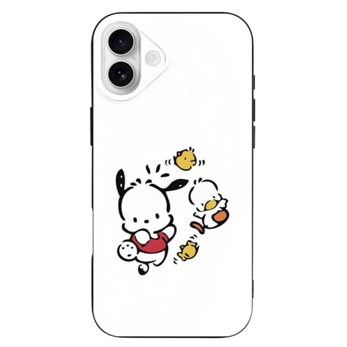 �|�`���b�R iPhone16Plus�Ή��P�[�X �ϏՌ� TPU ���^ �A�C�t�H��16Plus�J�o�[ �y�� ���菝�h�~ �X�}�z�P�[�X �l�C �L�����N�^�[ Case