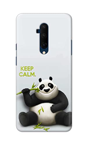 Image of PRINTFIDAA� Printed Hard Back Cover Case for OnePlus 7T Pro | OnePlus 7 Pro Back Cover (Cartoon Panda) -2808