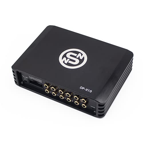 Sennuopu X10, Amplificador Audio Coche, Amplificador de 4 Canales,Procesador Digital Sighal de 8 Canales,Ecualizador de 31 Bandas, Reproductor Bluetooth