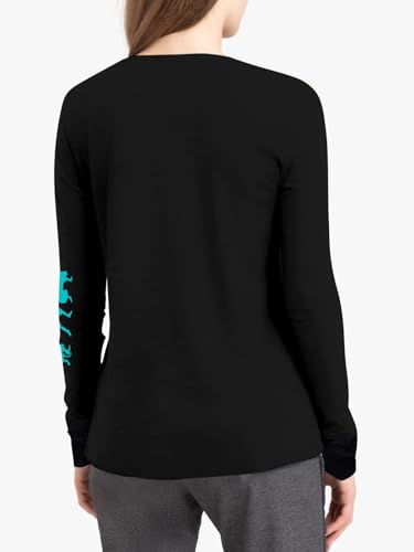 Beware of Hitch Hiking Ghosts Shirt Women Vintage Halloween Long Sleeve T-Shirt Funny Haunted Graphic Tees Top4