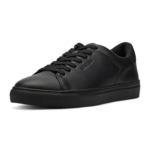 Basket Kenneth Cole Homme Javon en cuir noir pour un style urbain