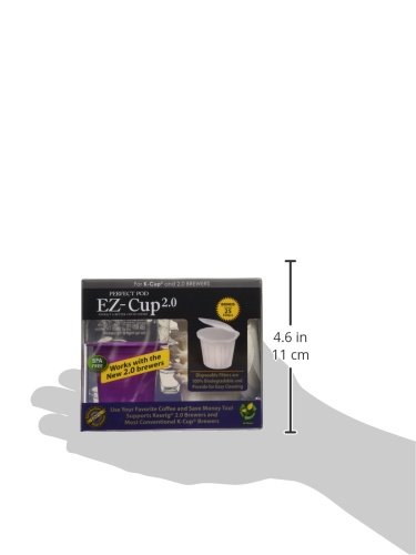 Perfect Pod Ez-Cup 2.0 Starter Pack | Reusable K Cup Coffee Pod Capsule With 25 Disposable Paper Filters (Starter Pack) #TOP7