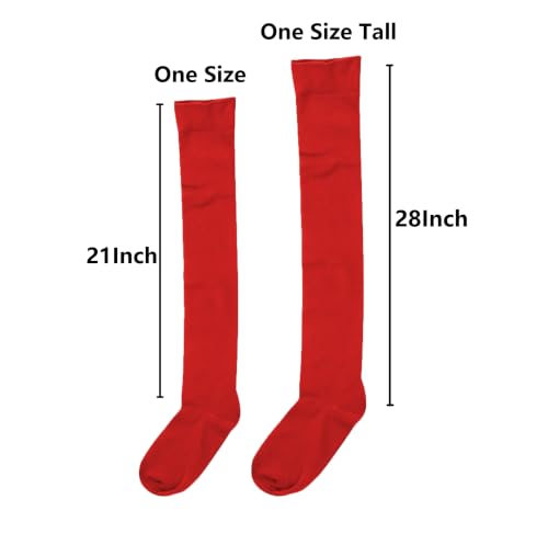 Image of Bestjybt Women Thigh High Socks Cotton Warm Long Over Knee High Stockings