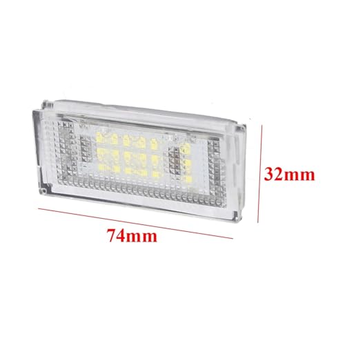 Luz led de matrícula Canbus anti-error bombillas blancas coche para E46 4D 5