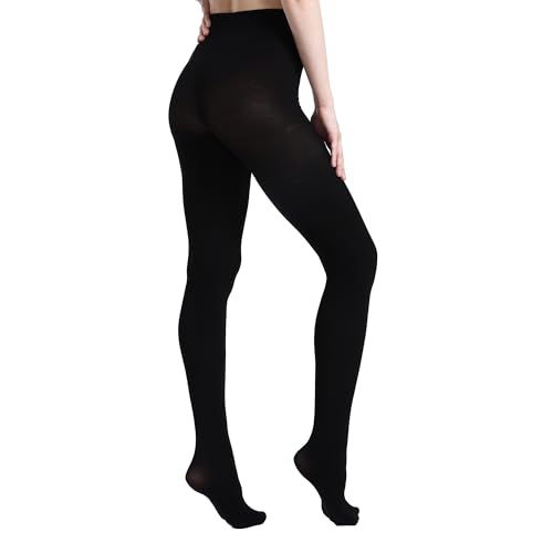 Image of MATHACINO Women's 80D Solid Color Soft Semi Opaque Pantyhose Colored Tights High Waist Womens Tights