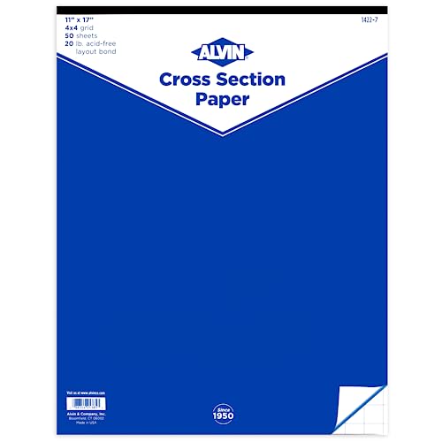 ALVIN Cross Section Graph Paper Pad 11″ x 17″ Model...