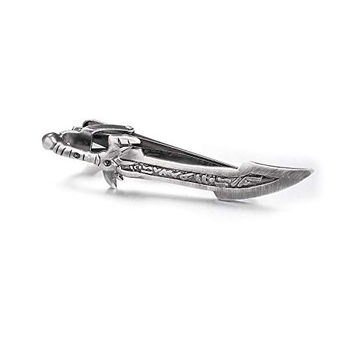 Image of Sword Tie Clip for Men Novelty Silver Gold Black Tie Bar Personalized Unique Party Jewelry Gift