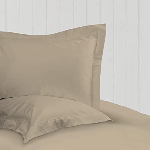100% Cotton White Standard Pillow Cases 2 Pack , 400 Thread Count Long Staple Combed Cotton Oxford Pillow Cover, Sateen Weave Oxford Pillow Case 50 x 75cm (Cooling PillowCases) - Pizuna
