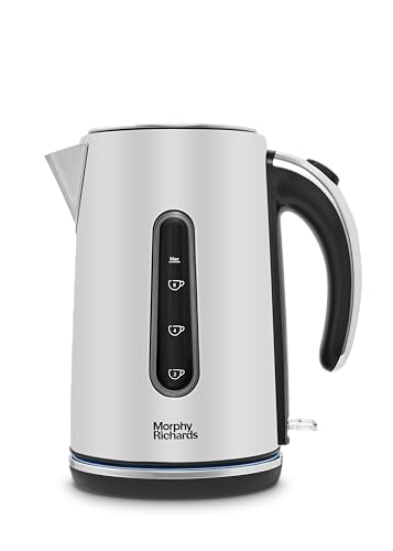 Morphy Richards Bouilloire Motive 1,7 L, ébullition Rapide 3 KW, arrêt Automatique, Protection Contre l'ébullition à Sec, Base à 360 degrés, Interrupteur...