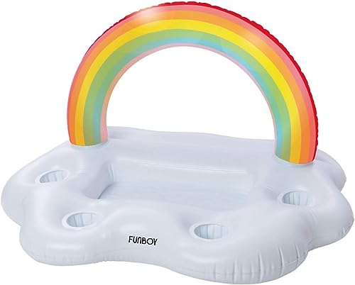 FUNBOY Giant Inflatable Rainbow Cloud Drink...