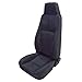 FRONT SEAT, RUGGED RIDGE, FACTORY REPLACEMENT WITH RECLINER, LATE MODEL HEAD REST, BLACK DENIM, 76-02 CJ & WRANGLER