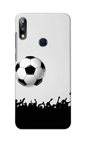 Image of Printed Hard Back Cover Case for Asus Zenfone Max Pro (M2) (6.26 inch) | Zenfone Max Pro M2 Back Cover (Football Icon) -1302