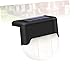 KONTONTY 1pc Solar Power Led Stairs Light Outdoor Lighting Tool Step Lights for Outside Fence Warm