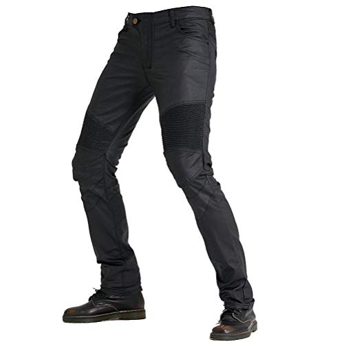 image for Takuey Coated Waterproof Motorcycle Riding Pants with Upgrade Armor Kn