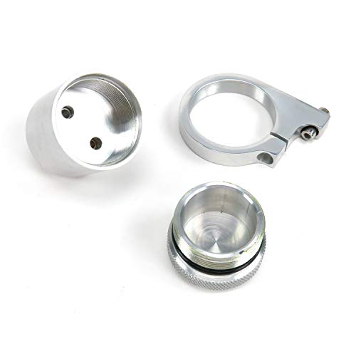 Autoloc Power Accessories 9875 Mirror Finish Billet Brake Fluid Reservoir With Brackets #TOP4