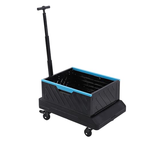 Carretilla Plegable de Mano de Acero Inoxidable con Ruedas Giratorias miniatura 1