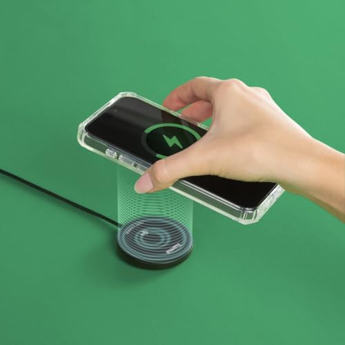 Hama Qi2 Chargeur sans-Fil Wireless USB C pour iPhone Samsung Android- Charge à Induction 15W, Compatible MagSafe, Technologie Wireless Fast-Charge, Détection Auto du Smartphone - Noir – Image 3