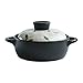 HEMFV Clásico Cocina Artículos for cocinar a la cacerola con tapa de cerámica de alta temperatura de resistencia cerámica anti-escaldar cazuela Micro superficie cóncava Hurt diseño evita que la alta t