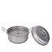Compatible for Boundless Voyage 1.8L Titanium Stockpot Steamer Set, Outdoor Travel Camping Cookware Soup Pot Kit