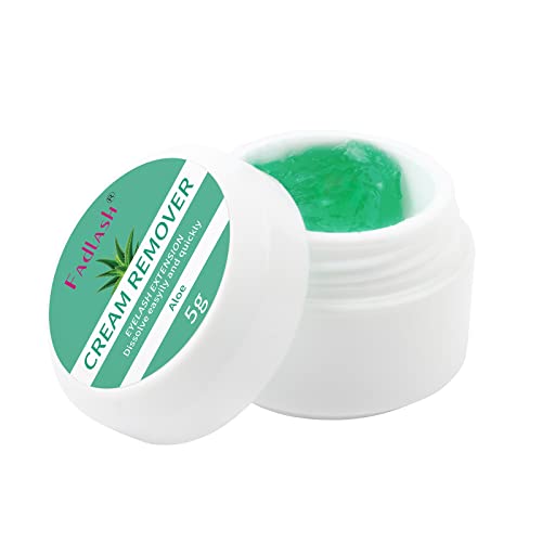 FADLASH Eyelash Glue Remover Cream Low Irritation Cream for Sensitive Skin Lash Remover Individual Eyelash Extension Cleanser Aloe flavor 0.2OZ - Image 3