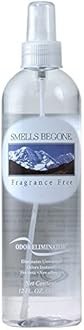 SMELLS BEGONE Air Freshener Spray - Odor Eliminator - Eliminates Odors from Smoke, Trash Cans, Pets, Cars and Boats - Fragrance Free - 12 Ounce