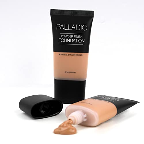 Palladio Powder Finish Liquid Foundation, Natural Matte Appearance, Reduces Fine Lines, Covers Large Pores - Image 4