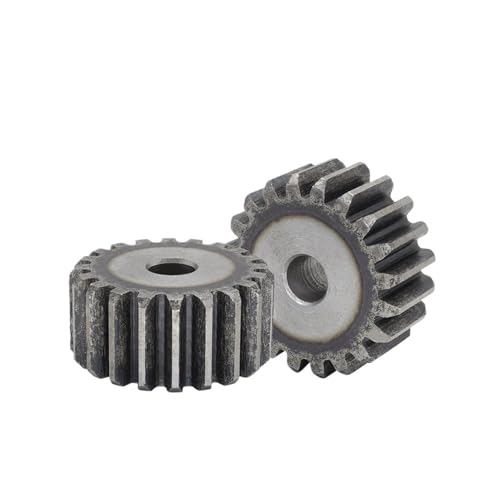 Bevel Gear Pinion Hardware Mechanical 1pcs Flat Gear 2M-21/22/23/24/25/26/27/28/29/30T Carbon Steel Cylindrical Gear Height 20 Mm High Frequency Quenching Teeth(2M28T - Bore 12 mm)
