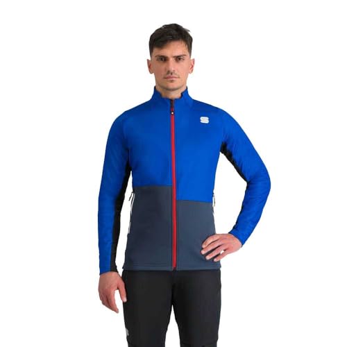 Veste Sportful Engadin Jacket M bleue veste ski de fond et outdoor homme