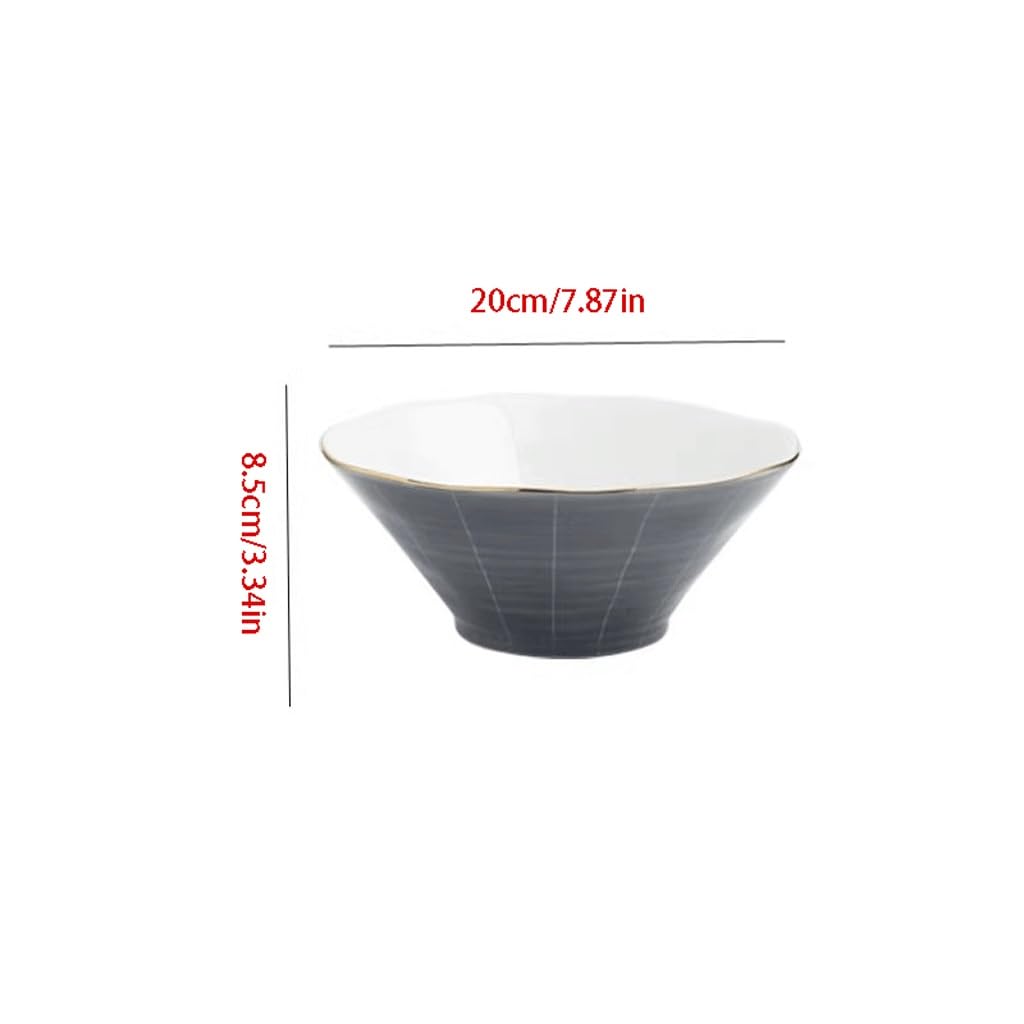 Contenitori Per la Conservazione Degli Alimenti Ciotola For Ramen Stoviglie For Riso In Ceramica For Zuppa Domestica Grande For Noodle Ciotola Per Zuppa di Noodle(1)