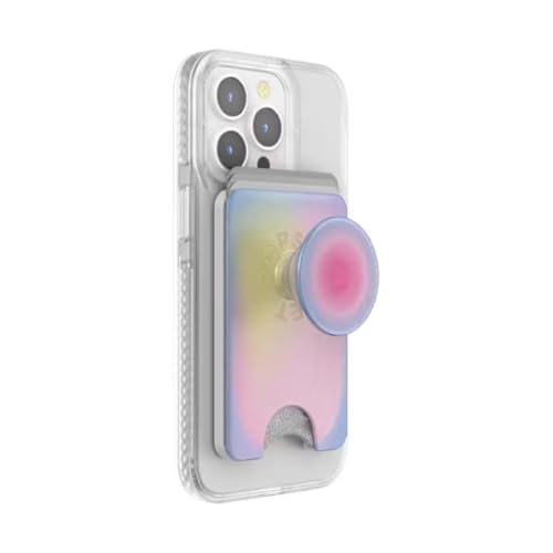 Image of PopSockets Phone Wallet for MagSafe with Grip- Aura