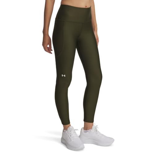 Image of Under Armour Women's HeatGear Armour High Waisted Ankle No-Slip Leggings