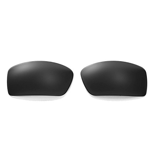 Walleva Replacement Lenses for Oakley Gascan Sunglasses - Multiple Options Available (Black)