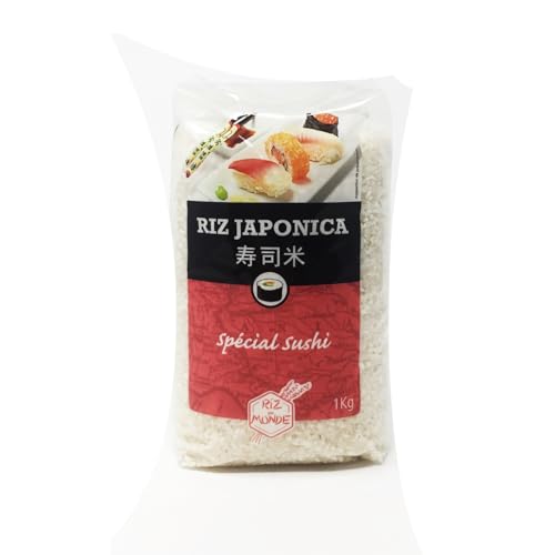 Riz pour sushi fait maison RIZ DU MONDE lot de 3 sachets de 1 kg refermables