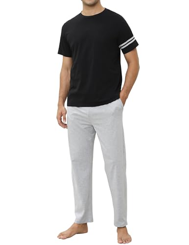 Pyjama Homme Coton anti-transpiration : ensemble deux pièces ultra doux avec poches