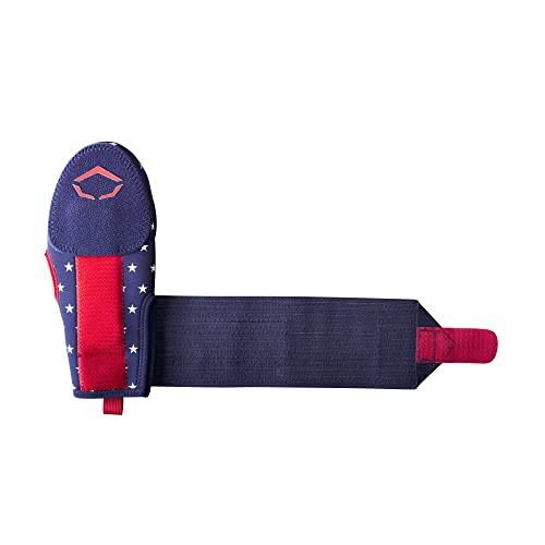 Evoshield,Baseball, Unisex-Adult Sliding Mitt - Navy/Scarlet/White, Left Hand #TOP5
