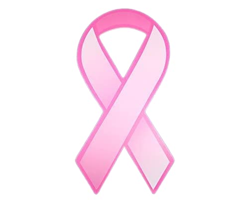 Fundraising for a Cause Large Pink Ribbon - Donation Paper Ribbons - Breast Cancer Awareness Accessories - Temporary Decals & Decorations - Cutouts to Support and Care for Women (1 Pack - 50 Ribbons)