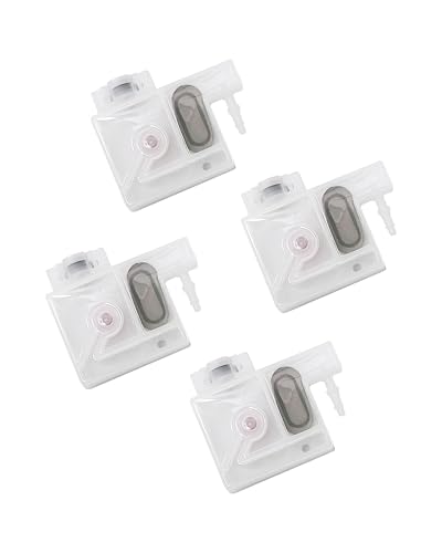 Zorqon 4 piezas de amortiguador de tinta de impresora, piezas de repuesto compatibles con impresoras E-pson R1390 L1800 L1400 R2000 R2400 L1300 T50 L805 DTF