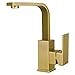 Kingston Brass LS8463CL Claremont Single-Handle Bathroom Faucet with Push Pop-Up, Brushed Brass