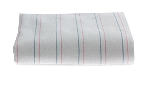 Image of Medline Candystripe Baby Receiving Blanket, 100% Cotton, 36 x36 in, 3 Count | Soft Swaddle Blanket for Newborns & Infants, Classic Hospital Stripe Design, Soft Breathable Nursery Blanket,