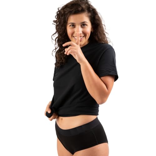 tootles Women's Flatulence-Filtering Hip Hugger 3.0 – Odor-Blocking, Gas-Absorbing Underwear with Replaceable Carbon Filter