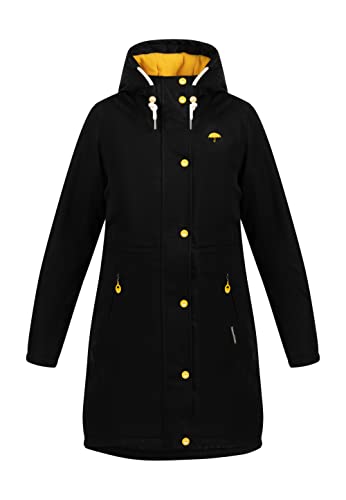 Schmuddelwedda Damen Winterparka, Schwarz, L