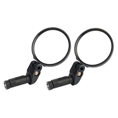 CONGARTENO 2 piezas Espejos Bicicleta Ajustables para Manillar Retrovisores Convexos Seguros para Bicicletas de Montaña y Eléctricas Fácil Instalación para Visibilidad y Seguridad