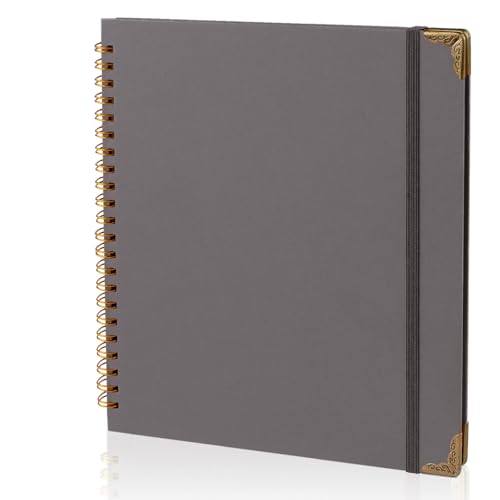 Joyberg Scrapbook 80 Pages, Scrapbooking Supplies 8 x 8 In, Scrapbook Album Suitable for Album Memory Book Wedding, Anniversary Family, DIY Craft Projects (Gray)
