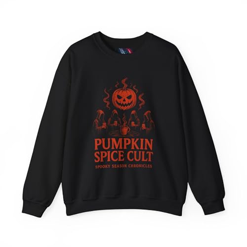 Pumpkin Spice Cult Sweatshirt, Halloween Sweatshirt, Unisex Fall Crewneck, Cozy Pumpkin Apparel, Autumn Fashion Gift