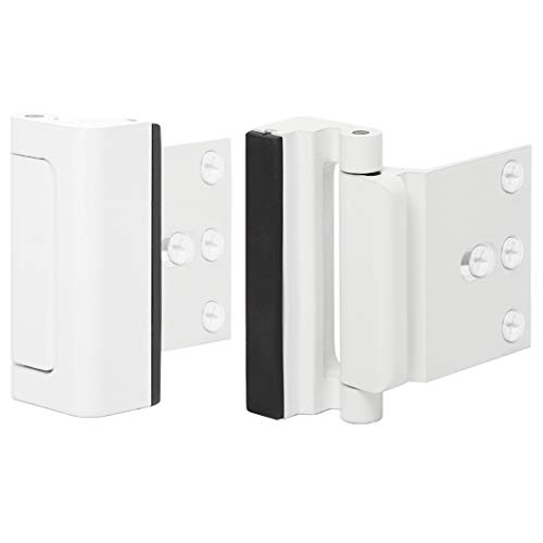 Door Reinforcement Lock Child Safety Door Security Lock with 4 Screws for Inward