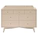 Babyletto Palma 7-Drawer Assembled Double Dresser in Taupe, Greenguard Gold Certified
